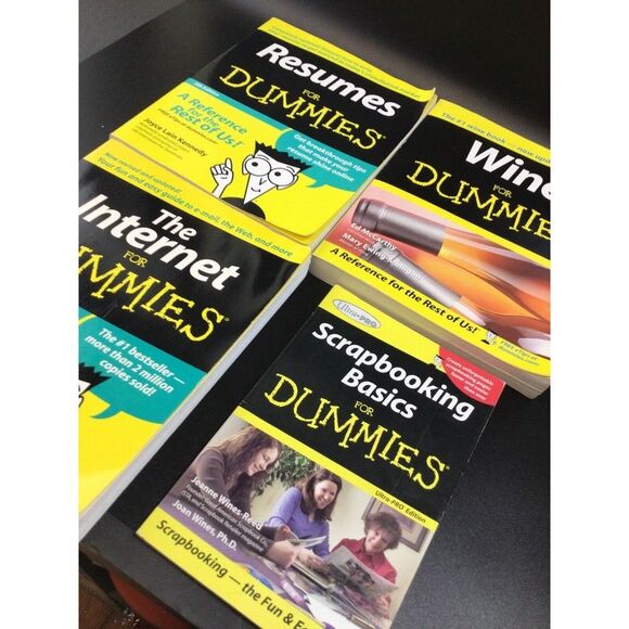 Lot of 4 Books Resume for dummies Paperback Reference Learning - Picture 3 of 4